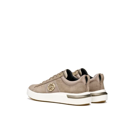 Geox Dalyla Woman Taupe Suede Sneakers Breathable Patent Detail Everyday Style Size 37 Comfortable City Shoes D55QFA.022HH.C6029 - Geox - Image 8