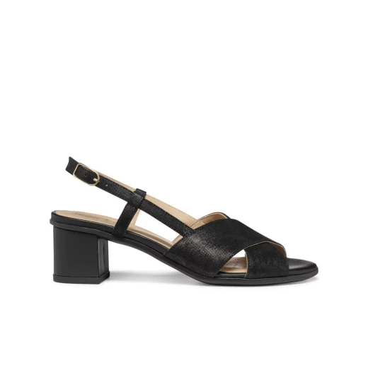 Geox Aurely 50 Women's Black Suede Sandals Size 38 EU Lightweight Breathable Comfortable Low Heel Perfect for Everyday Wear and Office Days - Geox - Image 11