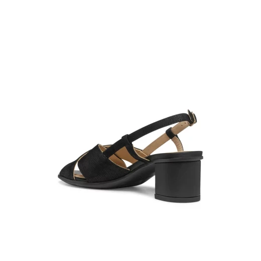 Geox Aurely 50 Women's Black Suede Sandals Size 38 EU Lightweight Breathable Comfortable Low Heel Perfect for Everyday Wear and Office Days - Geox - Image 13