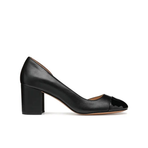 Geox Virnilisa 65 Women's Court Shoes Black Leather Nappa Breathable Side Open Design Chic Style Size 37 Comfortable Elegant Italian Fashion D55YYB.0TUHH.C9999 - Image 11
