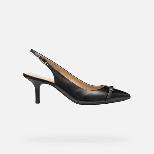 KLEOPY Woman Black Nappa Leather Shoes Size 38 for Women: Contemporary Design for Everyday Comfort and Style, Perfect for City Looks and Evening Engagements - Geox - Image 2