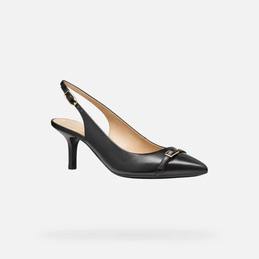 KLEOPY Woman Black Nappa Leather Shoes Size 38 for Women: Contemporary Design for Everyday Comfort and Style, Perfect for City Looks and Evening Engagements - Geox - Image 3