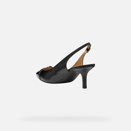 KLEOPY Woman Black Nappa Leather Shoes Size 38 for Women: Contemporary Design for Everyday Comfort and Style, Perfect for City Looks and Evening Engagements - Geox - Image 5