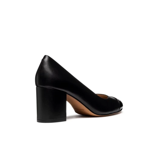 Geox Virnilisa 65 Women's Court Shoes in Black Nappa Leather with Patent Detailing Size 36 - Perfect for Office and Off Duty Occasions - Geox - Image 4