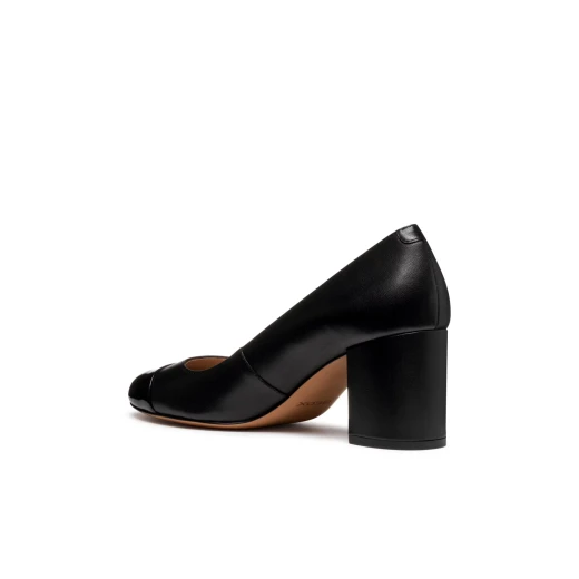 Geox Virnilisa 65 Women's Court Shoes in Black Nappa Leather with Patent Detailing Size 36 - Perfect for Office and Off Duty Occasions - Geox - Image 5