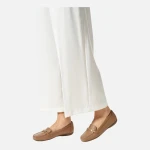 Annytah Moc Women's Loafers Beige Tumbled Leather 36 EU Size Comfortable Breathable Slip On Casual Shoes Everyday Wear Leisure Time Suitable City Attire