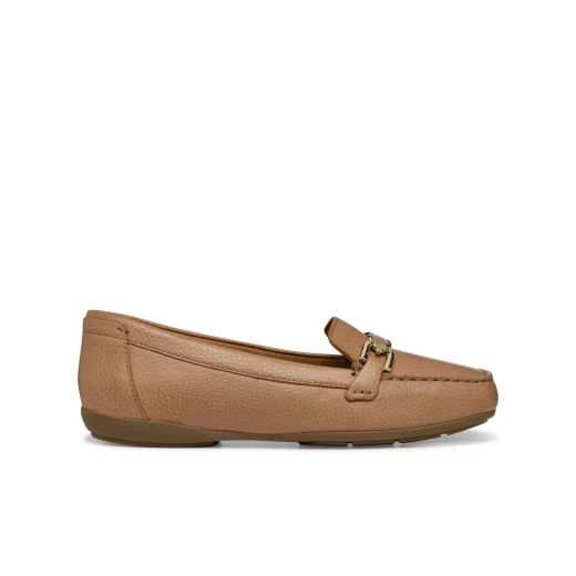 Annytah Moc Women's Loafers Beige Tumbled Leather 36 EU Size Comfortable Breathable Slip On Casual Shoes Everyday Wear Leisure Time Suitable City Attire - Image 9