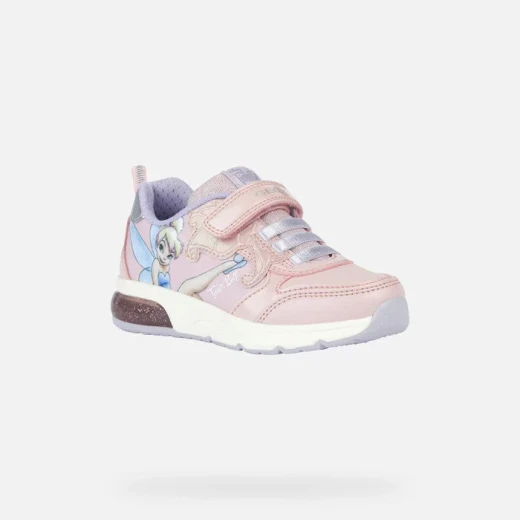 Geox Spaceclub Girl Sneakers Pink 35 Tinkerbell Edition Breathable - Geox - Image 6