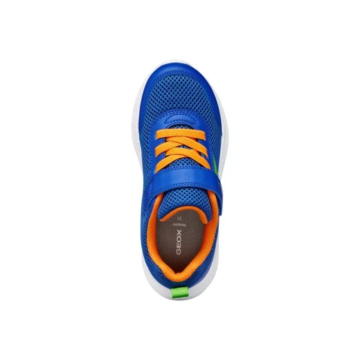 Sprintye Boy Lightweight Running Sneakers Royal Blue 29, Flexible and Cushioned Athletic Shoes for Boys, Mesh Upper and Leather Effect Material, Ideal for Sports and Leisure 155 - Geox - Image 9