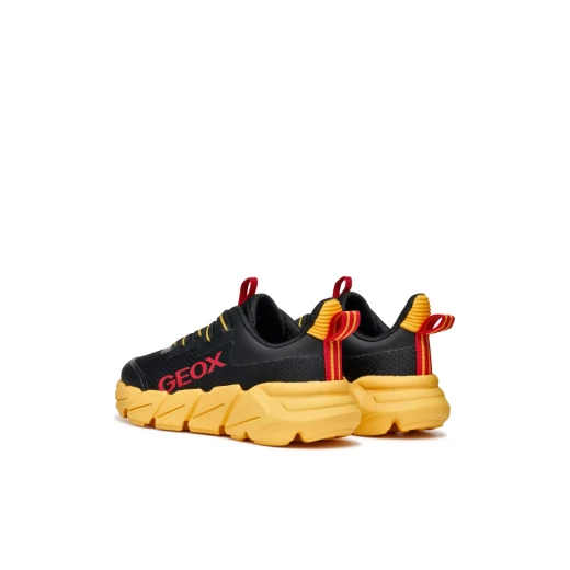 Geox Flexyper Fast Boy Sneakers Black Mesh Low Cut Breathable Cushioned Sole TPU Protection For Active Kids Size 32 Modern Design J46N1A.0149J.C0054 - Image 8