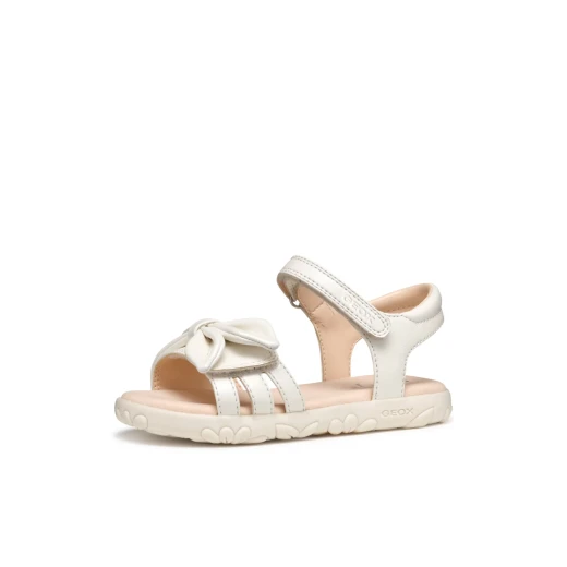 Geox Haiti Girl Sandals White Pearlescent Leather Effect Design with Bow Embellishment Size 30 Lightweight Comfortable for Everyday Wear and Holiday Fun SKU J558ZA.000NF.C1000 - Image 22