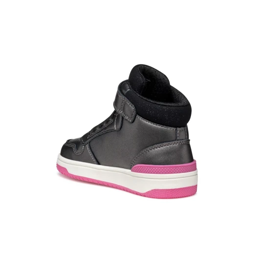 Geox Washiba Girl Sneakers Dark Grey J56HXA.000NF.C9325 for Girls Casual Sporty Stylish Pearlescent Leather Effect School Leisure Everyday 28 Size - Image 5