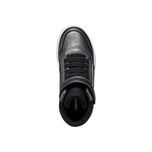 Geox Washiba Girl Sneakers Dark Grey J56HXA.000NF.C9325 for Girls Casual Sporty Stylish Pearlescent Leather Effect School Leisure Everyday 28 Size - Image 6