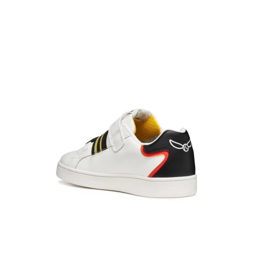 Geox Eclyper Boy Sneakers White Sporty Design Inspired by Harry Potter for Boys Size 31 Leather Effect Comfortable for Everyday Wear Item Code J56LSB.000BC.C0404 - Image 5