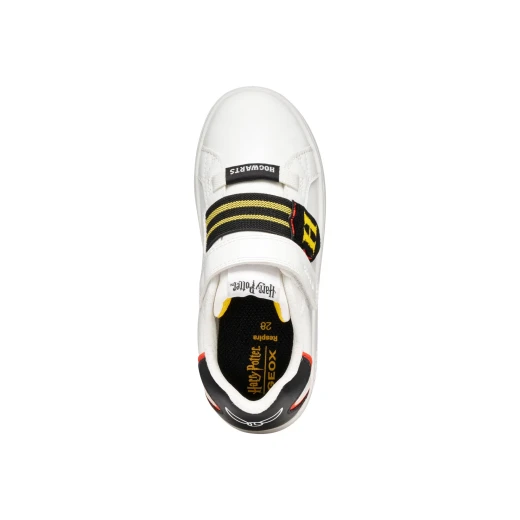 Geox Eclyper Boy Sneakers White Sporty Design Inspired by Harry Potter for Boys Size 31 Leather Effect Comfortable for Everyday Wear Item Code J56LSB.000BC.C0404 - Image 6
