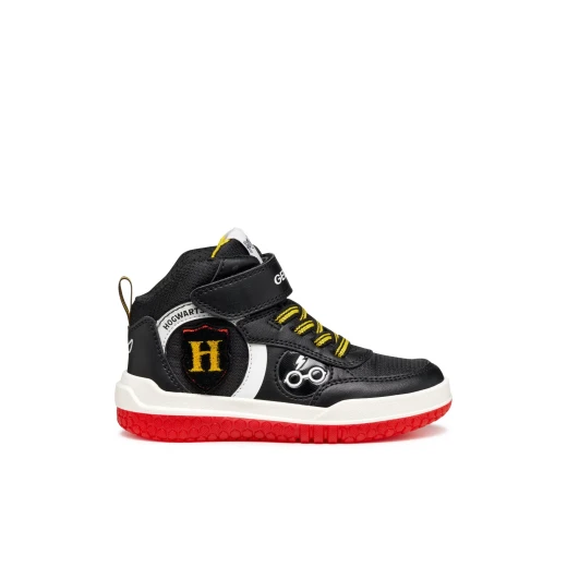 Geox Buzzerlight Boy Sneakers Black 28, Magical Harry Potter Collection, Light-Up Sole, Sporty Design, Durable Nylon and Leather-Effect Material, Item Code J56MCD.054FU.C0048 - Techspark - Image 2
