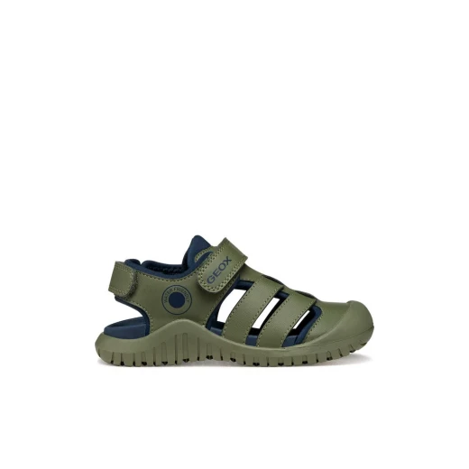 Geox Fusbetto Pro Boy Sandals Sage Green Size 36 Quick Drying - Geox - Image 2