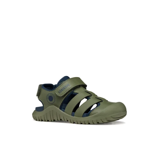 Geox Fusbetto Pro Boy Sandals Sage Green Size 36 Quick Drying - Geox - Image 3