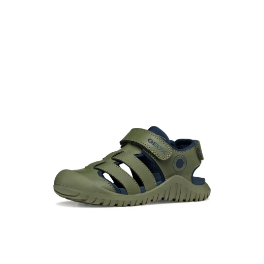 Geox Fusbetto Pro Boy Sandals Sage Green Size 36 Quick Drying - Geox - Image 4