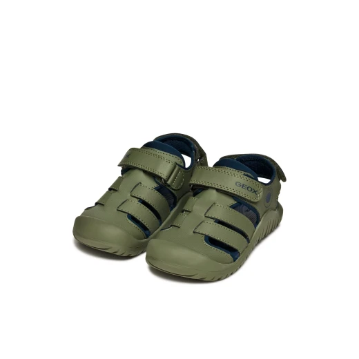 Geox Fusbetto Pro Boy Sandals Sage Green Size 36 Quick Drying - Geox - Image 7