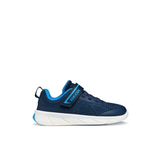 حذاء جري قدم للأولاد باللون الكحلي، نسيج محبوك خفيف الوزن، مادة TPU حرارية بلاستيكية، تصميم وقائي، مقاس 29، تم تطويره بالتعاون مع أطباء القدم الإيطاليين، حذاء متين ومريح للأولاد - فوت-ران - Image 2