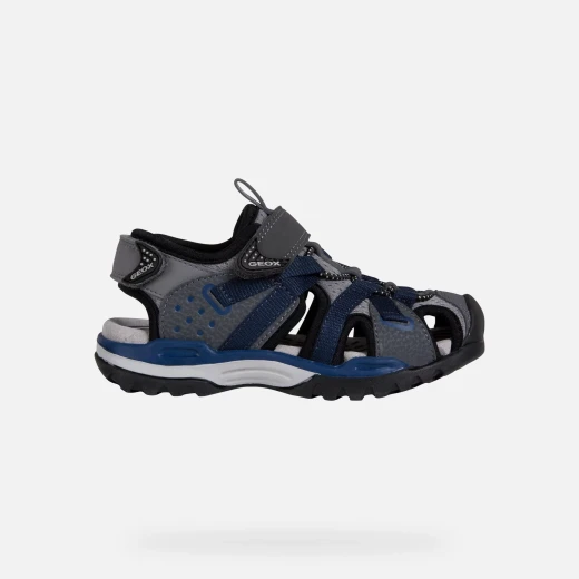 Geox Borealis Boy's Outdoor Sandals Grey 31 Adjustable Breathable - Geox - Image 8