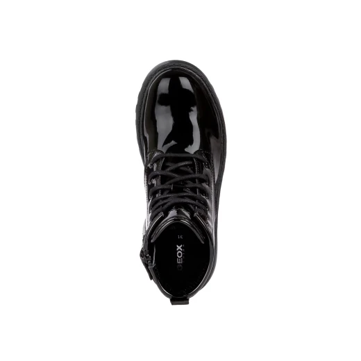 Casey Girl Ankle Boots Black Patent 28 Combat Style Girls' Footwear - Image 6