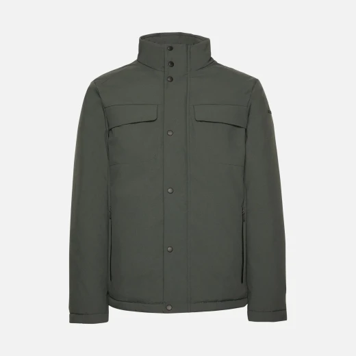 Geox Spherica Man Green Jacket Eco Friendly Recycled Polyester Water Repellent Windproof 60 Size Urban Style Breathable Comfort Fast Delivery Easy Exchange - Image 3