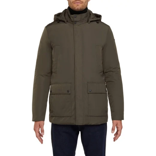 Geox Wale Man Rosin Breathable Waterproof Jacket with Exclusive Geox Patent for Superior Comfort and Breathability, Size 56 - Geox - Image 5