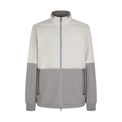 Geox Spherica Bomber 2 Man Jacket Off White Lightweight Breathable Recycled Polyester Water Resistant Windblocking Finish Perfect for Cool Summer Evenings Size 58 - Image 4