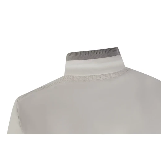 Geox Spherica Bomber 2 Man Jacket Off White Lightweight Breathable Recycled Polyester Water Resistant Windblocking Finish Perfect for Cool Summer Evenings Size 58 - Image 5