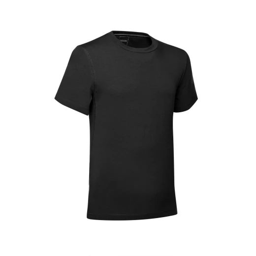 Geox Spherica Men's Crew Neck T Shirt Black M Size Casual Wear Soft Stretch Cotton Jersey Fabric Everyday Comfort Classic Design SKU M5510K T3245 F9000 - Geox - Image 3