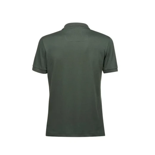 Geox Spherica Men's Polo Shirt in Green, Breathable Stretch Pique Cotton, XXL Size, Featuring a Classic Design and Perfect for Casual Outfits - Geox - Image 4