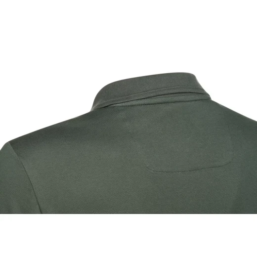 Geox Spherica Men's Polo Shirt in Green, Breathable Stretch Pique Cotton, XXL Size, Featuring a Classic Design and Perfect for Casual Outfits - Geox - Image 5