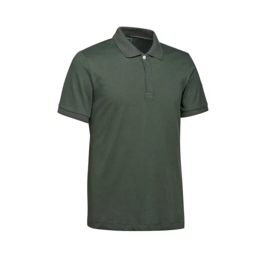 Geox Spherica Polo Shirt for Men Green M Breathable Stretch Pique Cotton Casual Wear with Personalized Logo Detail Ideal for Off Duty Outfits SKU M5510W.T3236.F3273 - Image 7