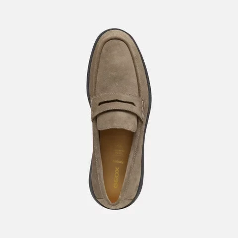 Geox Spherica EC10 Men's Loafer Dove Grey Suede Upper Breathable Cushioned Footwear Size 43 Ideal for Office Wear and Everyday Comfort - Image 11
