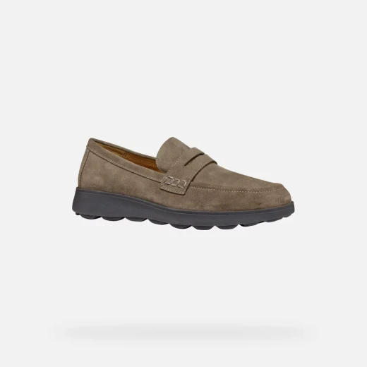 Geox Spherica EC10 Men's Loafer Dove Grey Suede Upper Breathable Cushioned Footwear Size 43 Ideal for Office Wear and Everyday Comfort - Image 9
