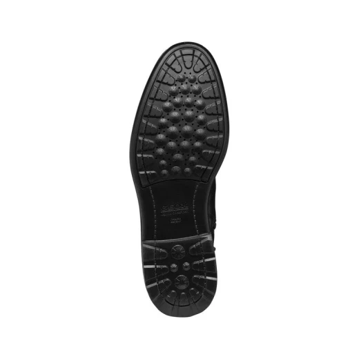 Geox Walk Pleasure Men's Black Leather Ankle Boots Size 41 Lace Up Design Comfortable for Office Wear Formal Engagements Superior Cushioning and Fast Delivery - Geox - Image 5