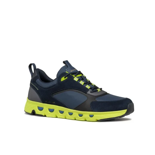 Geox Spherica ECUB-4 Men's Sneakers: Ultra Cushioning Low Cut Design, Breathable Nylon and Suede, Energizing Urban Style, Size 44, Multicolor - Geox - Image 5