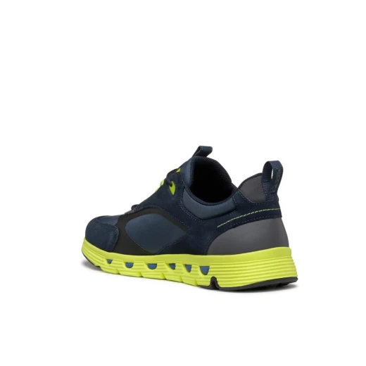 Geox Spherica ECUB-4 Men's Sneakers: Ultra Cushioning Low Cut Design, Breathable Nylon and Suede, Energizing Urban Style, Size 44, Multicolor - Geox - Image 7