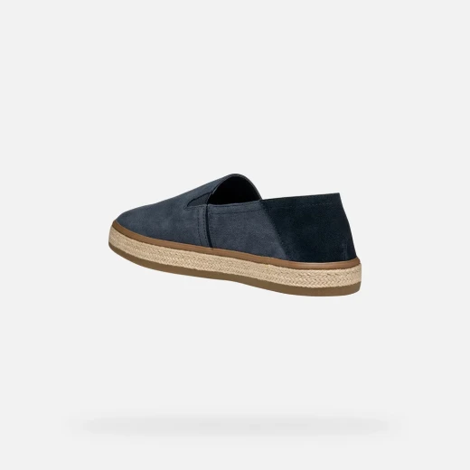Geox Pantelleria Men's Espadrille Sneakers in Navy Blue Canvas, a Comfortable & Breathable Summer Shoe for Men, Size 42 - Perfect for City & Getaway Wear - Geox - Image 8
