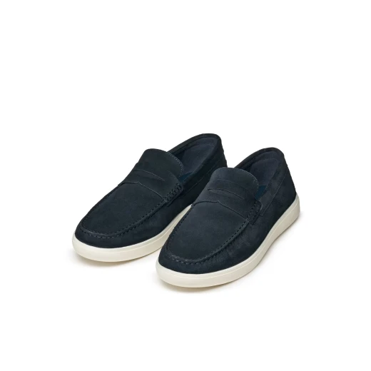 Avola Man Navy Suede Loafer Size 42 Lightweight Breathable Comfortable Stylish Men's Footwear Perfect for Warm Weather and Weekend Getaways Flexible Outsole - Geox - Image 16