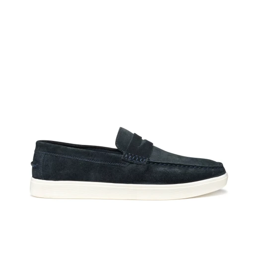 AVOLA Man Navy Suede Loafer 41 Lightweight Breathable Comfort Designed for Warm Weather Weekends Away Flexible Outsole Timeless Appeal Perfect Choice for Men's Footwear
