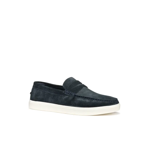 Avola Man Navy Suede Loafer Size 42 Lightweight Breathable Comfortable Stylish Men's Footwear Perfect for Warm Weather and Weekend Getaways Flexible Outsole - Geox - Image 4