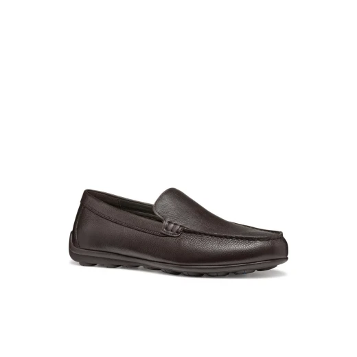 Geox Spherica EC16 Men's Loafer Shoes Coffee Brown Tumbled Leather Casual Comfort Slip On Style with Exceptional Cushioning and Support Size 40 - Image 6