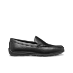 Geox Spherica EC16 Loafer for Men in Black, Crafted from Tumbled Leather, Featuring Exceptional Cushioning and Comfort for Day to Day Wear. Size 40