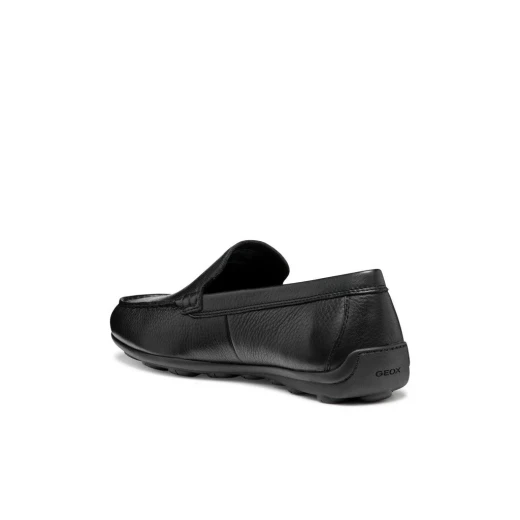 Geox Spherica EC16 Men's Loafers Black Tumbled Leather Cushioned Comfort Shoes Size 42 Lightweight Breathable Design for Everyday Wear - Image 3