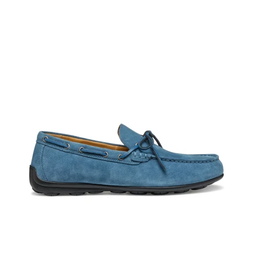 Geox Spherica EC16 Loafer Men's AVIO Blue Suede Comfortable Breathable Shoes 40 European Size Stylish City Wear Ultra Cushioned Sole Lightweight Design Perfect Fit - Image 2