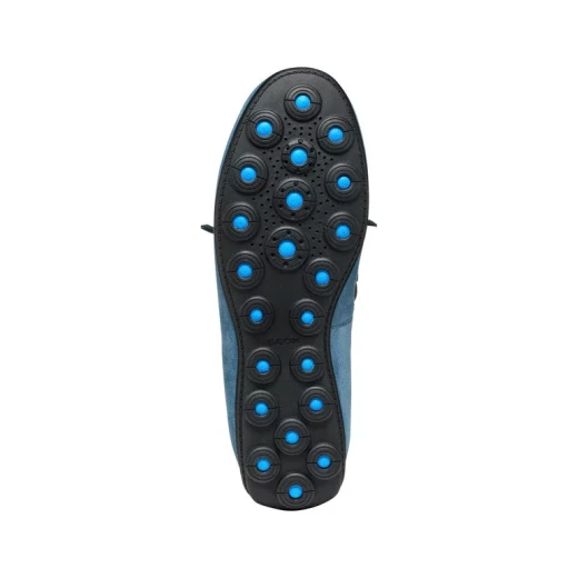 Geox Spherica EC16 Loafer for Men in Avio Blue Suede, Featuring Enhanced Breathability, Ultra Cushioning, and a Streamlined Design for City Outfits - Size 44 - Image 5