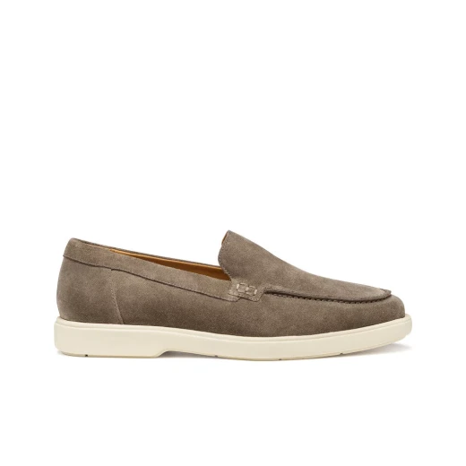 Geox Spherica EC17 Men's Loafer Dove Grey Suede Comfort Shoes Size 40 Lightweight Cushioning Stylish Slip On Daily Wear Breathable Upper Premium Quality U55LAD.00020.C1018 - Image 2